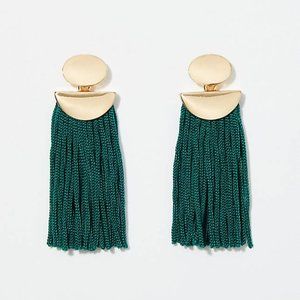 Metallic Tassel Earrings